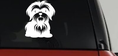 Shih Tzu Dog Car or Truck Window Vinyl Decal Sticker
