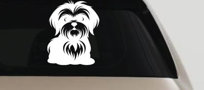 Shih Tzu Dog Car or Truck Window Vinyl Decal Sticker
