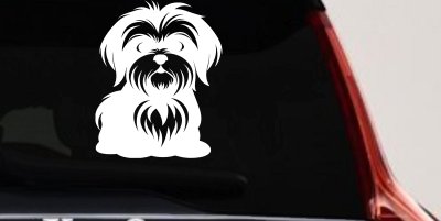 Shih Tzu Dog Car or Truck Window Vinyl Decal Sticker