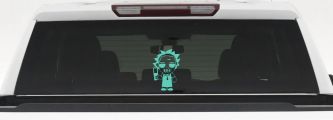 Leatherface Horror Kid Gothic Halloween Car or Truck Window Decal Sticker (Mint)