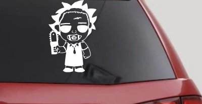 Leatherface Horror Kid Gothic Halloween Car or Truck Window Vinyl Decal Sticker