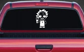 Leatherface Horror Kid Gothic Halloween Car or Truck Window Decal Sticker
