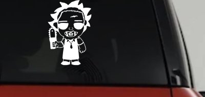 Leatherface Horror Kid Gothic Halloween Car or Truck Window Vinyl Decal Sticker