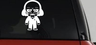 Jigsaw Horror Kid Gothic Halloween Car or Truck Window Vinyl Decal Sticker