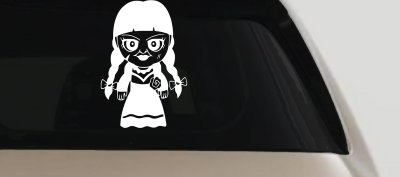 Annabelle Horror Kid Gothic Halloween Car or Truck Window Vinyl Decal Sticker