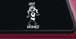 Hot Mombie Zombie Mom Girlie Car or Truck Window Decal Sticker