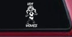 Hot Mombie Zombie Mom Girlie Car or Truck Window Decal Sticker