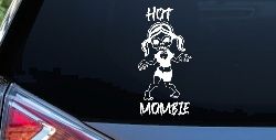 Hot Mombie Zombie Mom Girlie Car or Truck Window Decal Sticker