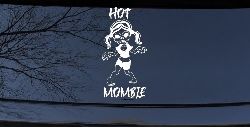 Hot Mombie Zombie Mom Girlie Car or Truck Window Decal Sticker