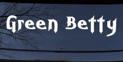 Green Betty Car or Truck Window Decal Sticker