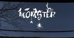 Momster Gothic Halloween Car or Truck Window Decal Sticker