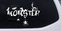 Momster Gothic Halloween Car or Truck Window Decal Sticker