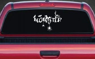 Momster Gothic Halloween Car or Truck Window Decal Sticker