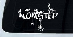 Momster Gothic Halloween Car or Truck Window Decal Sticker