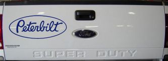 Peterbilt Car or Truck Window Decal Sticker (Navy)