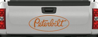 Peterbilt Car or Truck Window Decal Sticker (Nut Brown)