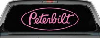 Peterbilt Car or Truck Window Decal Sticker (Pink)