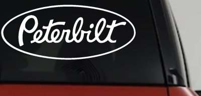 Peterbilt Car or Truck Window Vinyl Decal Sticker