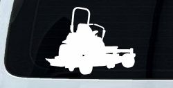 Zero Turn Lawn Mower Car or Truck Window Decal Sticker