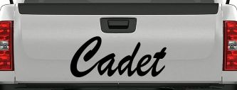 Cadet Car or Truck Window Vinyl Decal Sticker (Black)