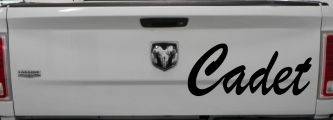 Cadet Car or Truck Window Vinyl Decal Sticker (Black)