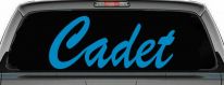 Cadet Car or Truck Window Decal Sticker (Blue)
