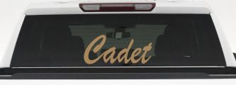 Cadet Car or Truck Window Decal Sticker (Light Brown)