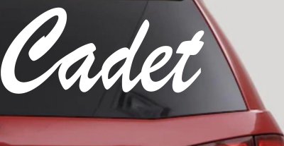 Cadet Car or Truck Window Vinyl Decal Sticker