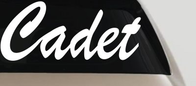 Cadet Car or Truck Window Vinyl Decal Sticker