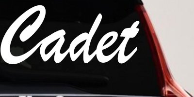 Cadet Car or Truck Window Vinyl Decal Sticker