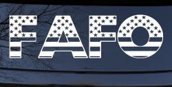 FAFO American Flag Car or Truck Window Decal Sticker