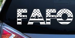 FAFO American Flag Car or Truck Window Decal Sticker