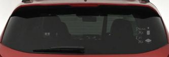 Drink Me Eat Me Alice Wonderland Vinyl Car or Truck Window Decal Sticker (Silver)