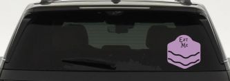 Eat Me Alice Wonderland Vinyl Car or Truck Window Decal Sticker (Lilac)