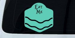 Eat Me Alice Wonderland Vinyl Car or Truck Window Decal Sticker (Mint)