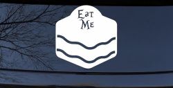 Eat Me Alice Wonderland Vinyl Car or Truck Window Decal Sticker