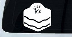 Eat Me Alice Wonderland Vinyl Car or Truck Window Decal Sticker