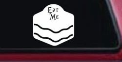 Eat Me Alice Wonderland Vinyl Car or Truck Window Decal Sticker
