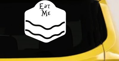 Eat Me Alice Wonderland Vinyl Car or Truck Window Decal Sticker