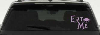 Eat Me Alice Wonderland Vinyl Car or Truck Window Decal Sticker (Lilac)