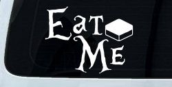 Eat Me Alice Wonderland Vinyl Car or Truck Window Decal Sticker
