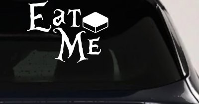 Eat Me Alice Wonderland Vinyl Car or Truck Window Decal Sticker