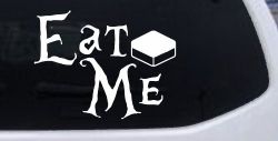 Eat Me Alice Wonderland Vinyl Car or Truck Window Decal Sticker