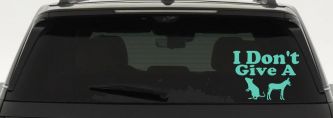 I Don't Give A Rats Ass Vinyl Car or Truck Window Decal Sticker (Mint)