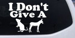 I Don't Give A Rats Ass Vinyl Car or Truck Window Decal Sticker