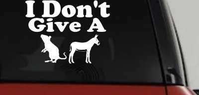 I Don't Give A Rats Ass Vinyl Car or Truck Window Decal Sticker