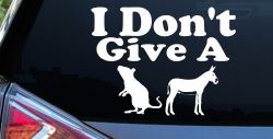 I Don't Give A Rats Ass Vinyl Car or Truck Window Decal Sticker