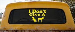 I Don't Give A Rats Ass Vinyl Car or Truck Window Decal Sticker (Yellow)