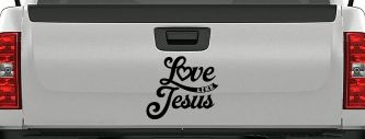 Love like Jesus Vinyl Car or Truck Window Decal Sticker (Black)