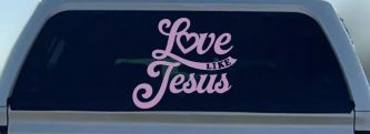 Love like Jesus Vinyl Car or Truck Window Decal Sticker (Lilac)